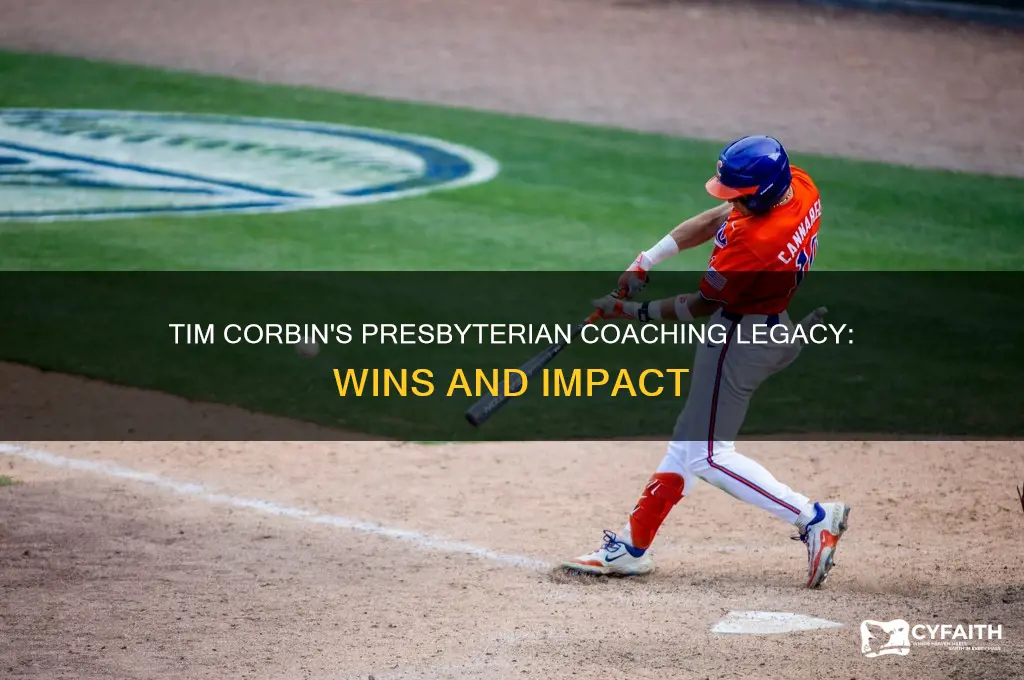 how many wins did tim corbin have a presbyterian
