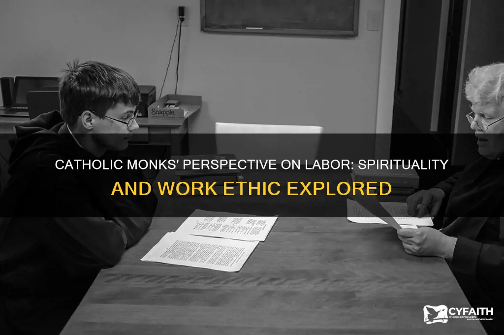 how monks view labor catholic
