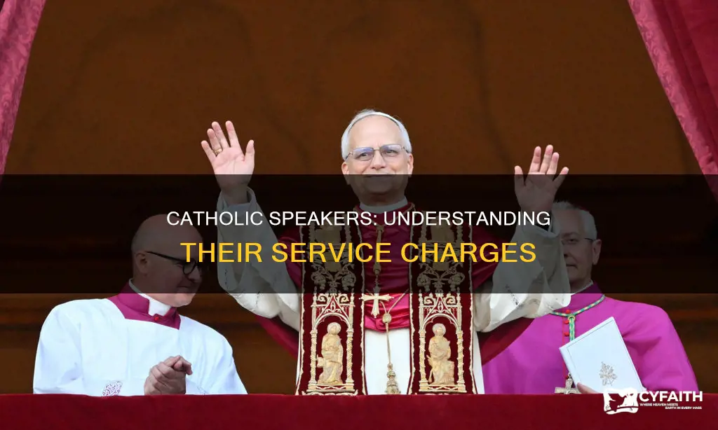 how much do catholic speakers charge