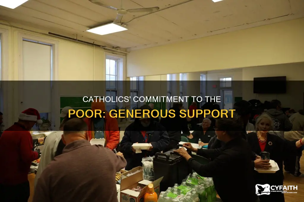 how much do catholics support poor