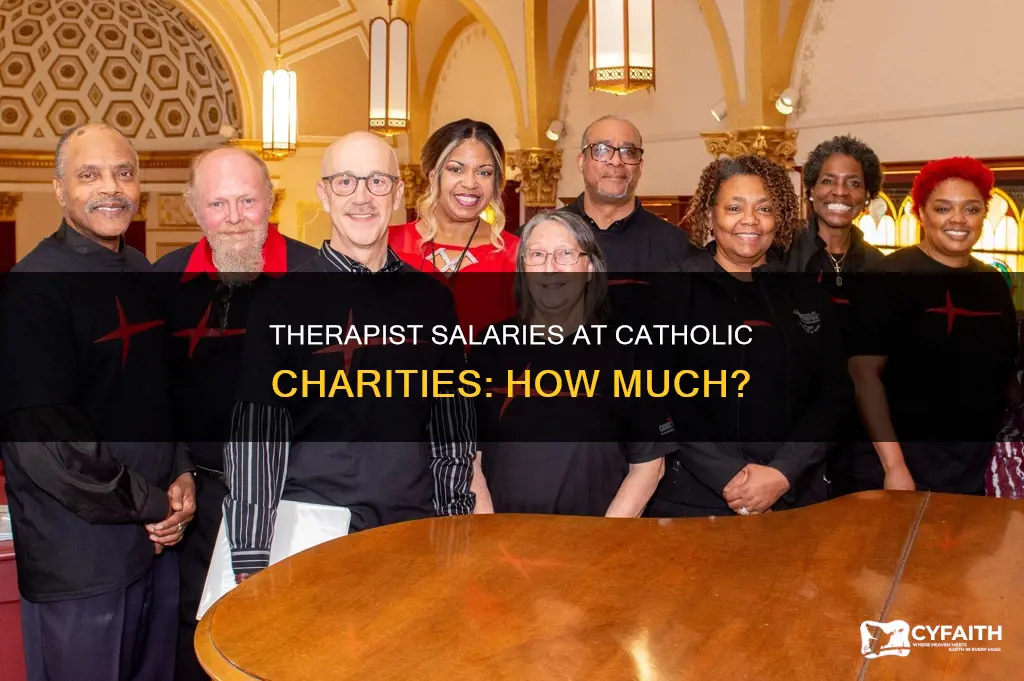how much do therapist make at catholic charities
