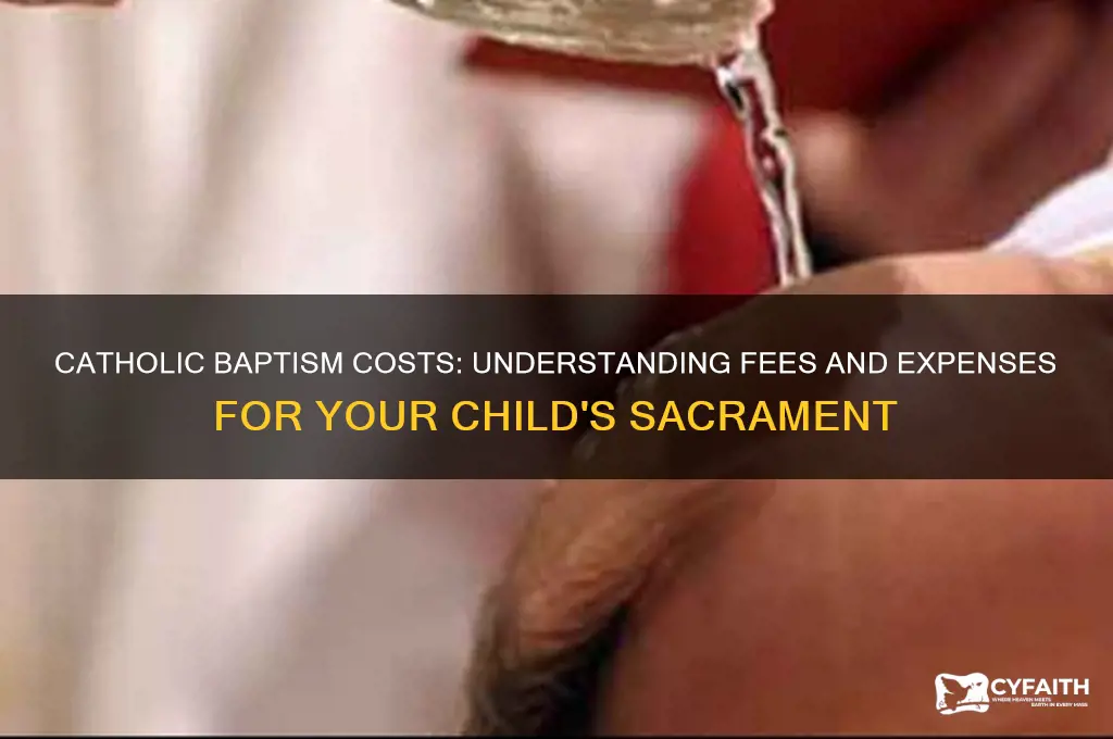 how much do you pay for a catholic baptism