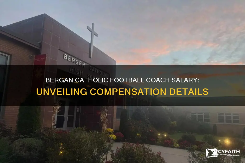 how much does a bergan catholic football coach make