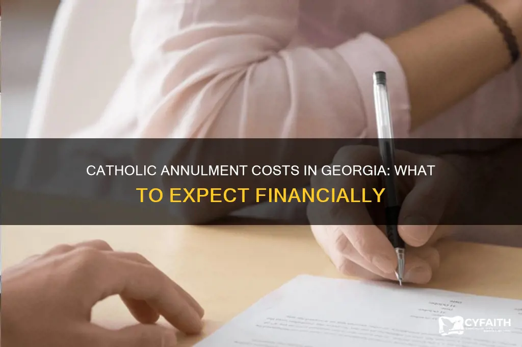 how much does a catholic annulment cost in georgia