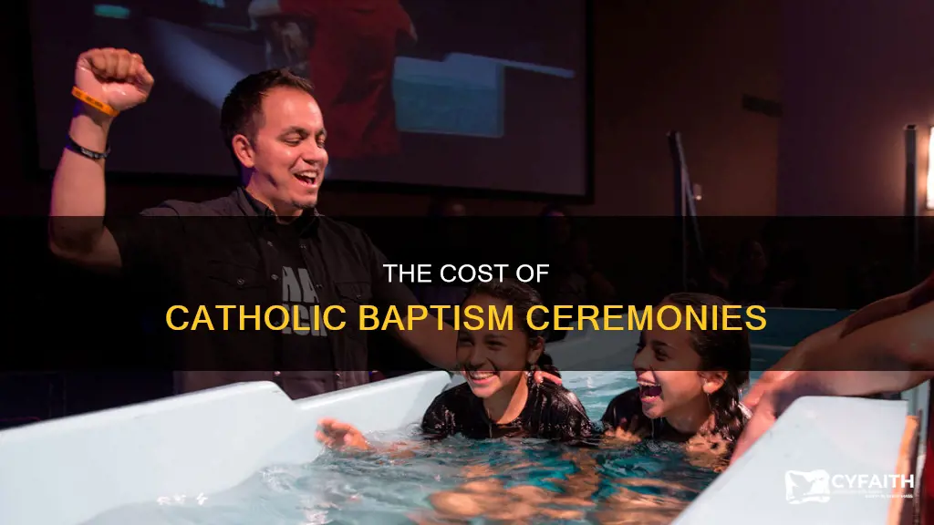 how much does a catholic baptism cost