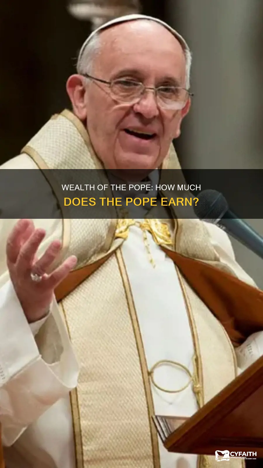 how much does a catholic pope make