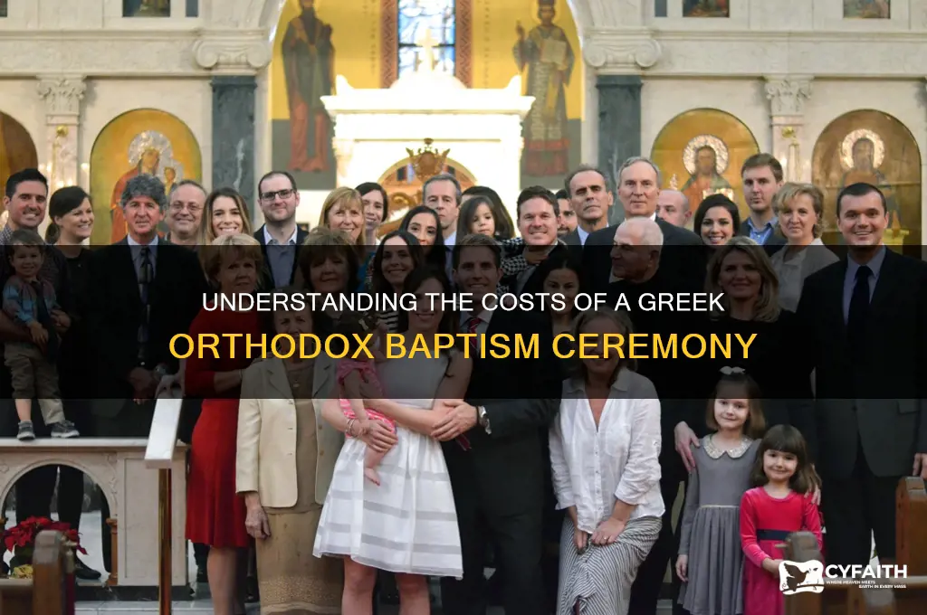 how much does a greek orthodox baptism cost