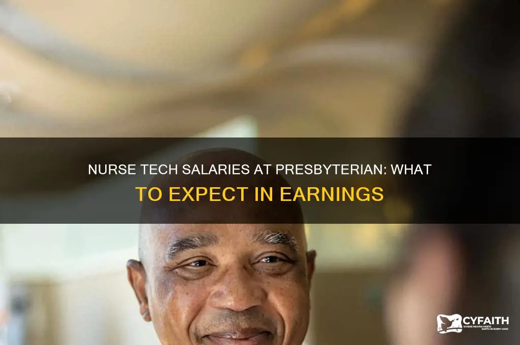 how much does a nurse tech make presbyterian