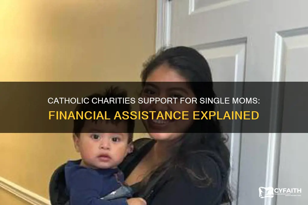how much does catholic charities give to single moms