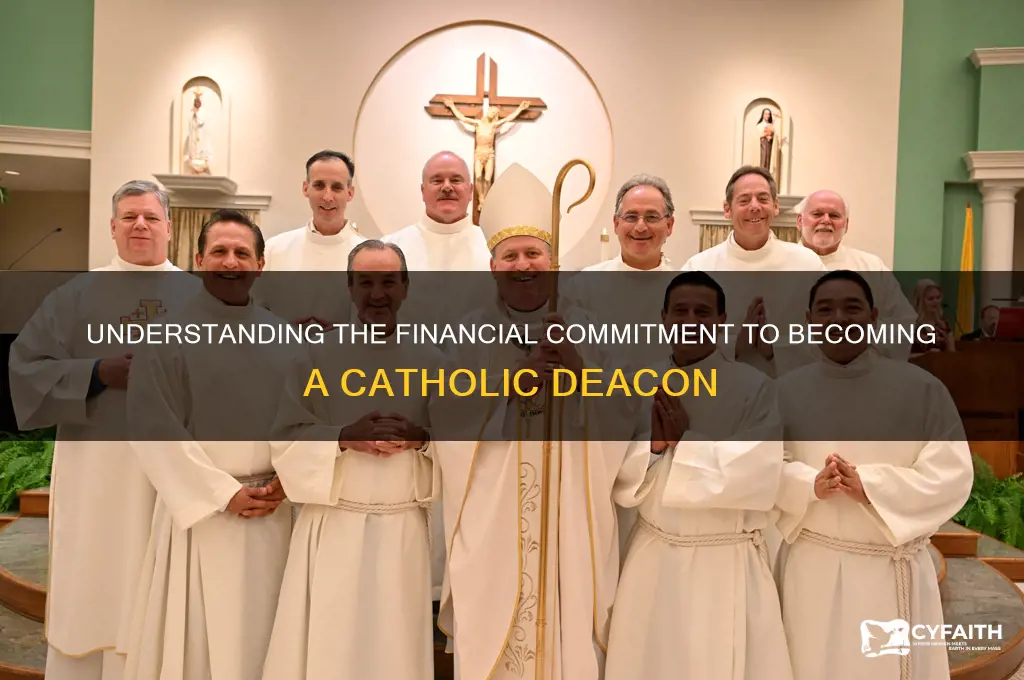 how much does it cost to become a catholic deacon