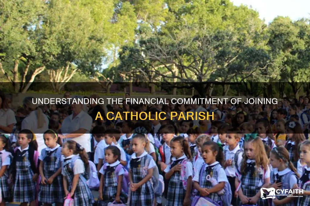 how much does it cost to join a catholic parish