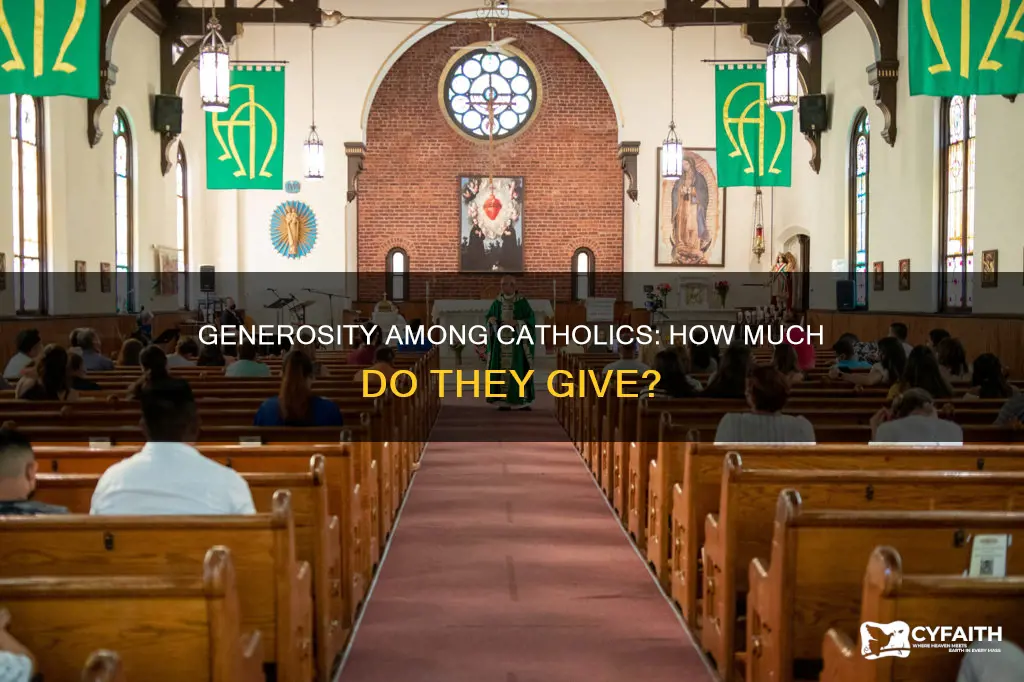 how much does the average catholic give