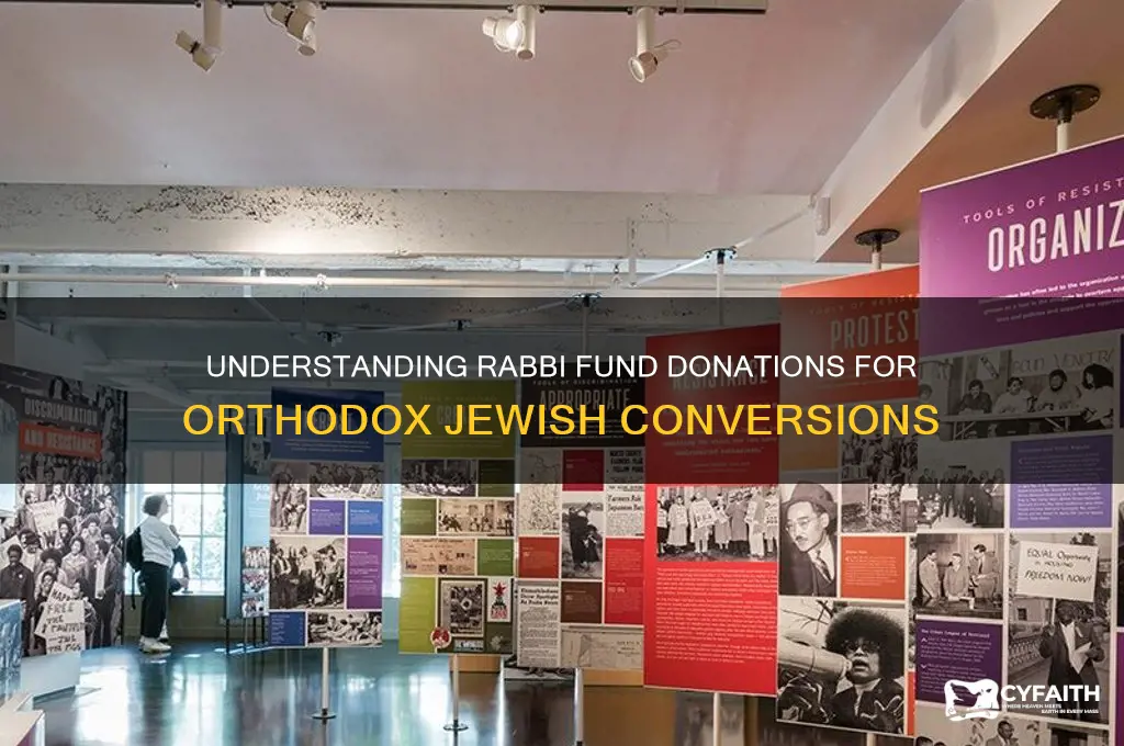 how much donate rabbi fund orthodox conversion