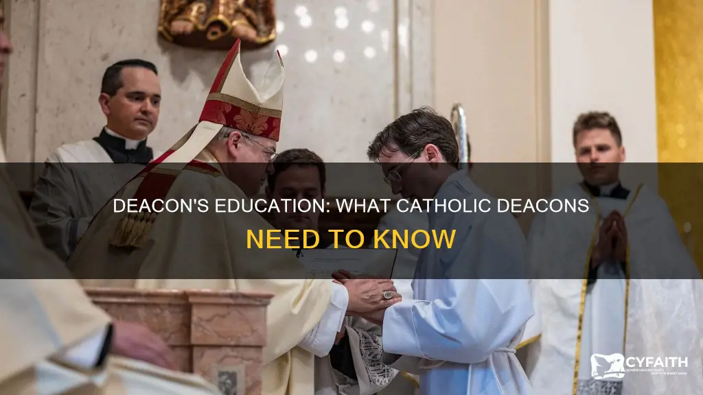 how much education does a catholic deacon need