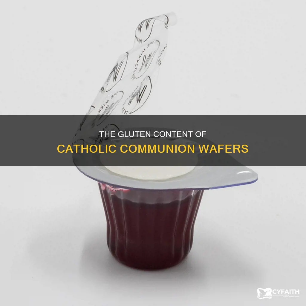 how much gluten in catholic host