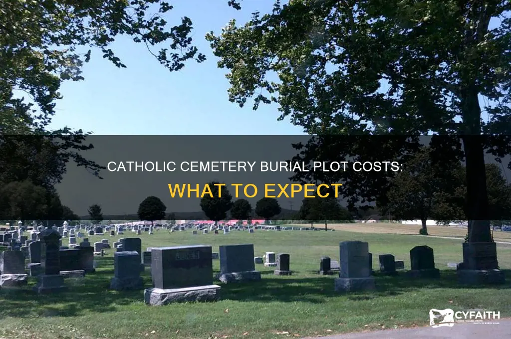how much is a burial plot in a catholic cemetery