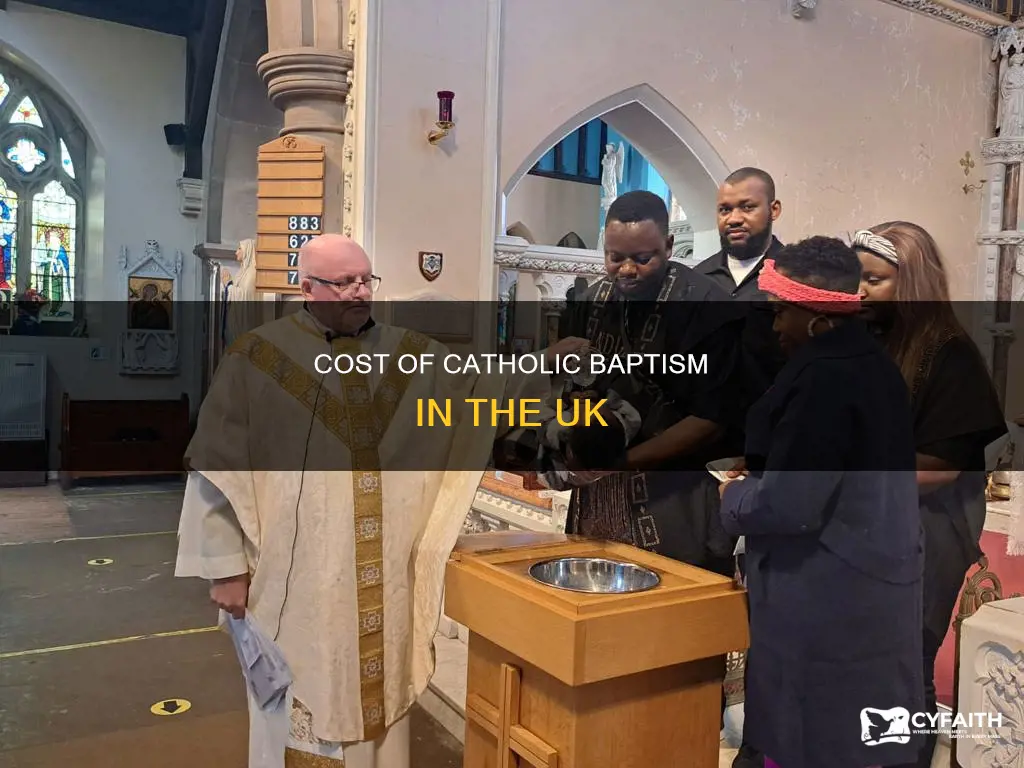 how much is a catholic baptism uk