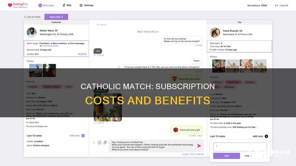 how much is catholic match per month