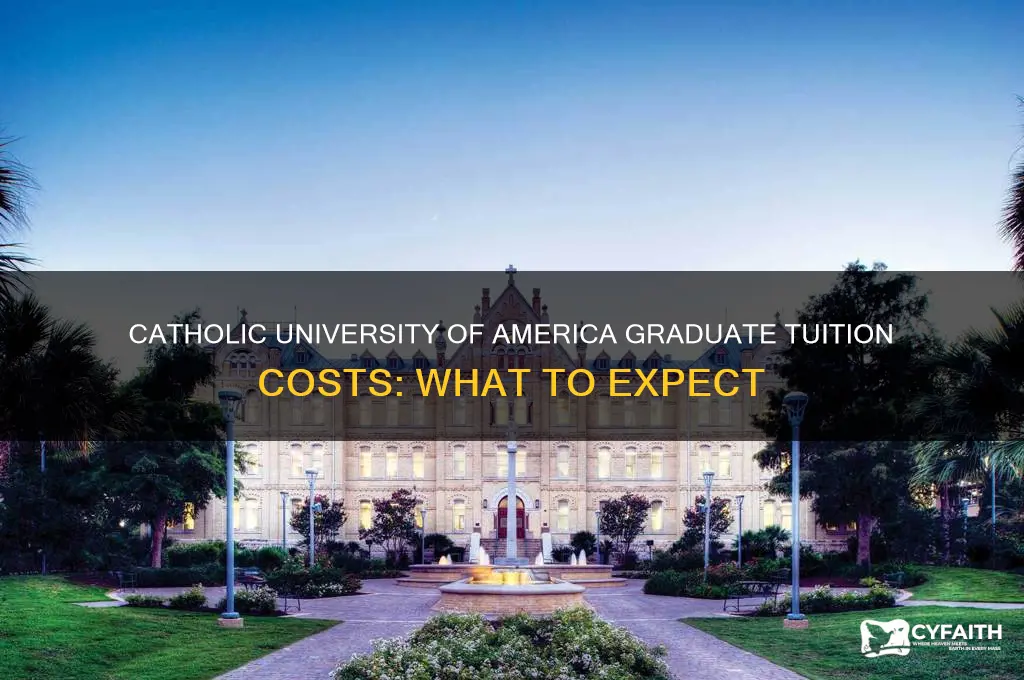 how much is graduate tuition at catholic university of america