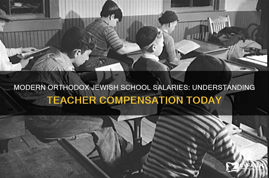 how much is the pay in modern orthodox jewish schools