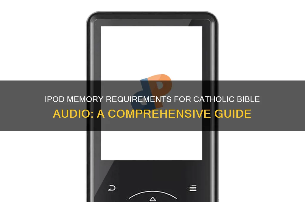 how much memory on i pod for catholic bilble audio