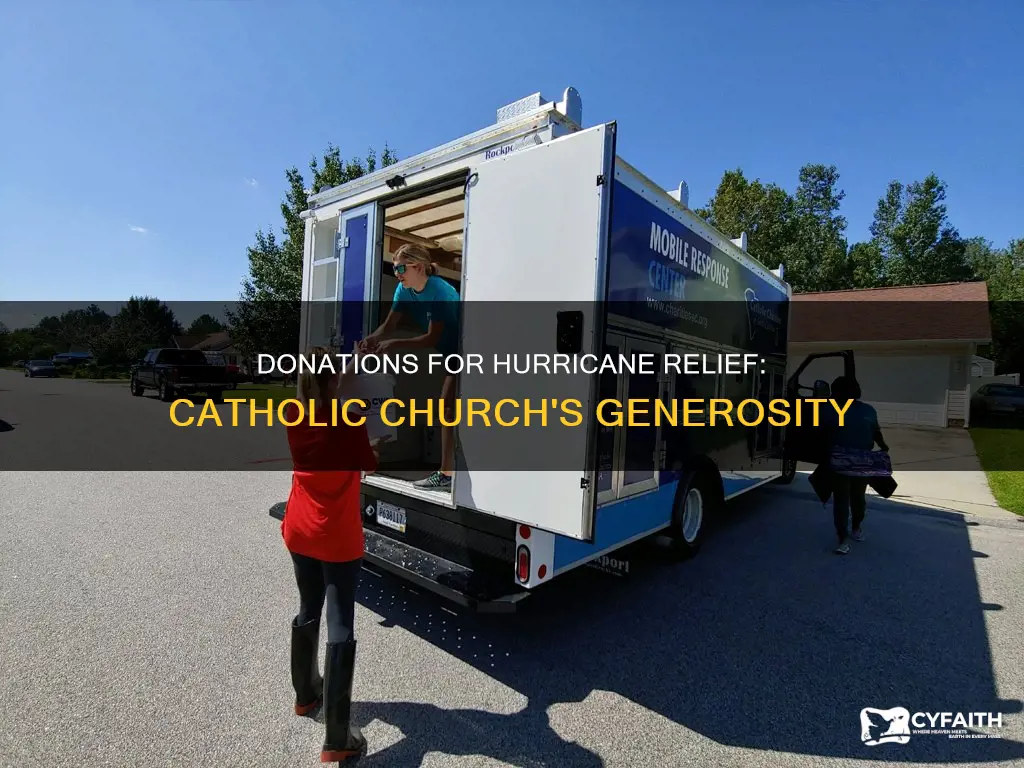 how much money did catholic donations huricane