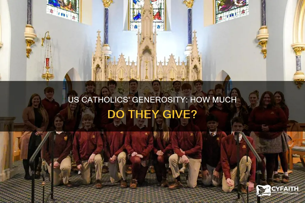 how much money do us catholics give