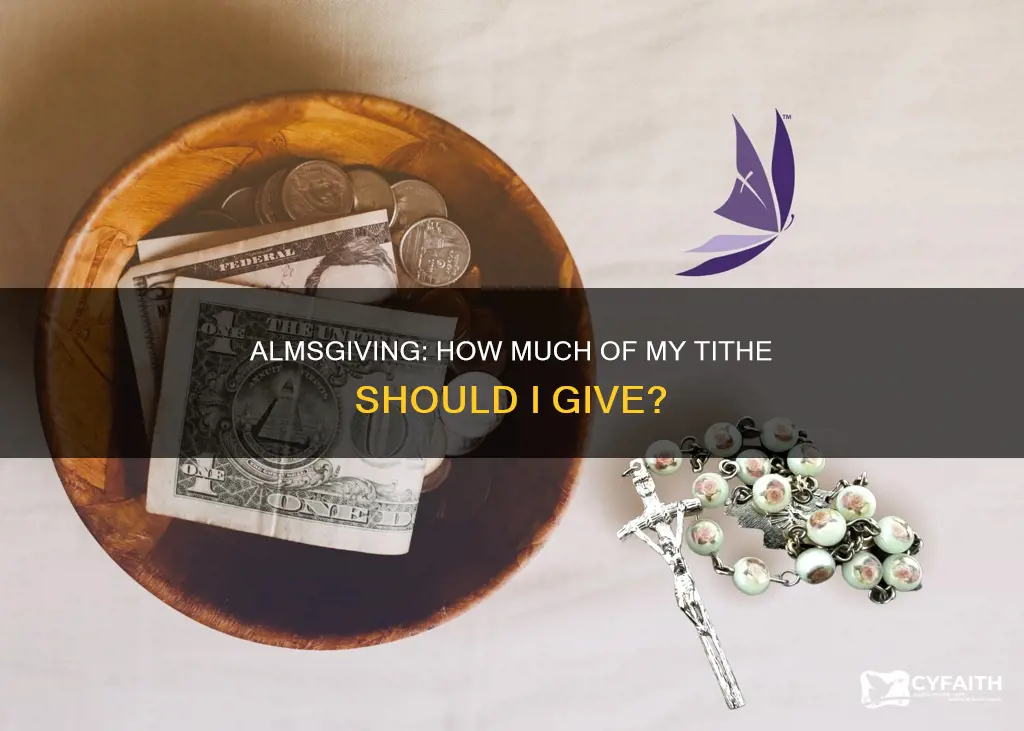 how much of my tithe for almsgiving catholic