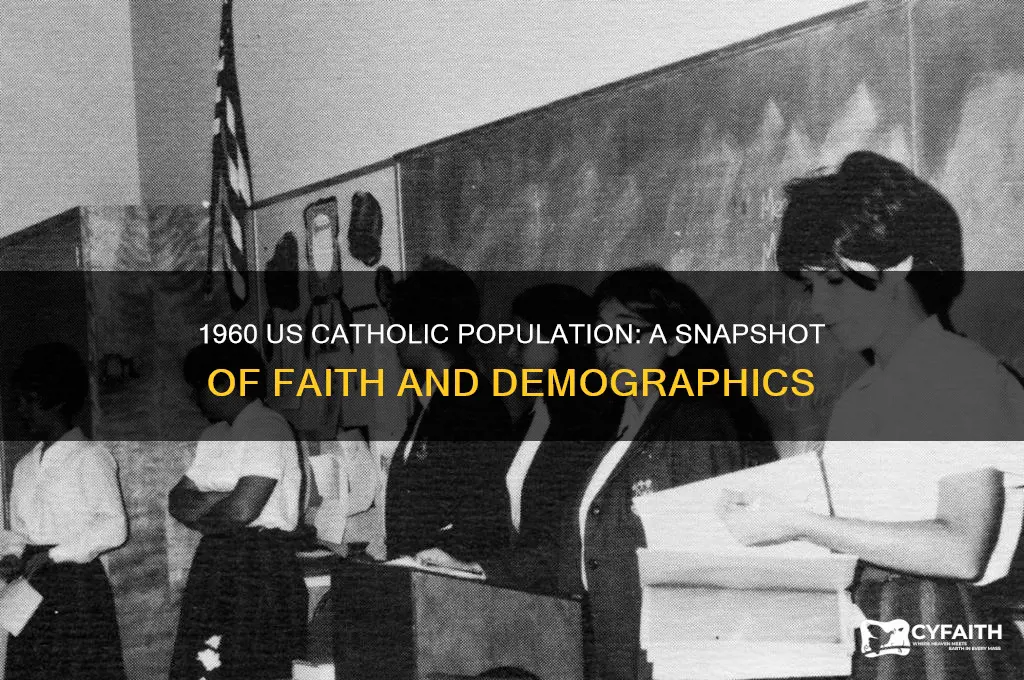 how much of the us population is catholic in 1960
