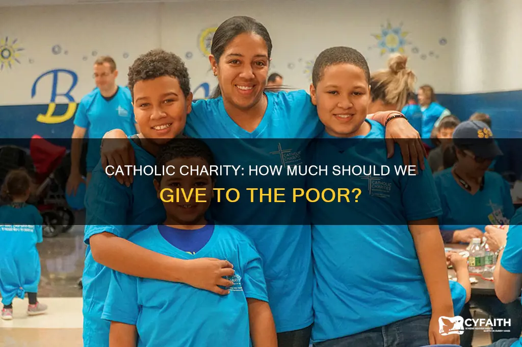 how much should we give to the poor catholic