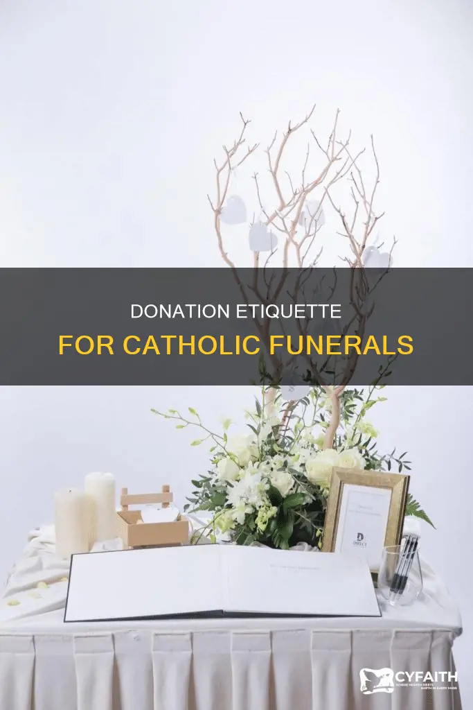 how much to donate at a catholic funeral