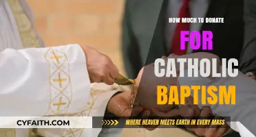 Donation Etiquette for Catholic Baptism Ceremonies