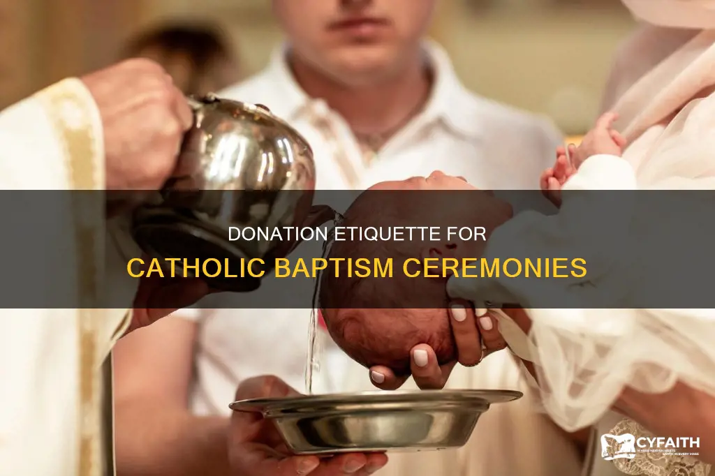 how much to donate for catholic baptism