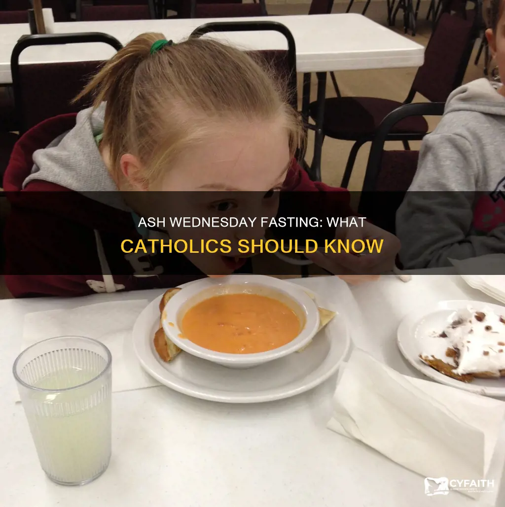how much to eat on ash wednesday catholic