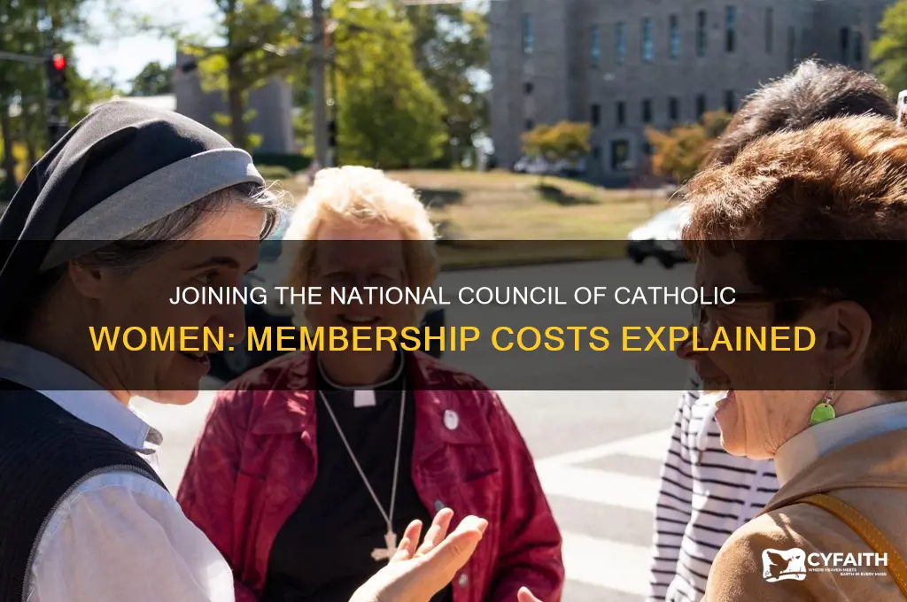 how much to join the national council of catholic women