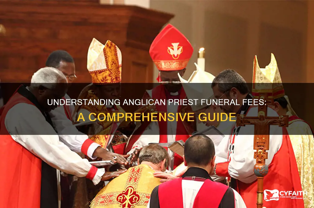 how much to pay anglican priest for funeral
