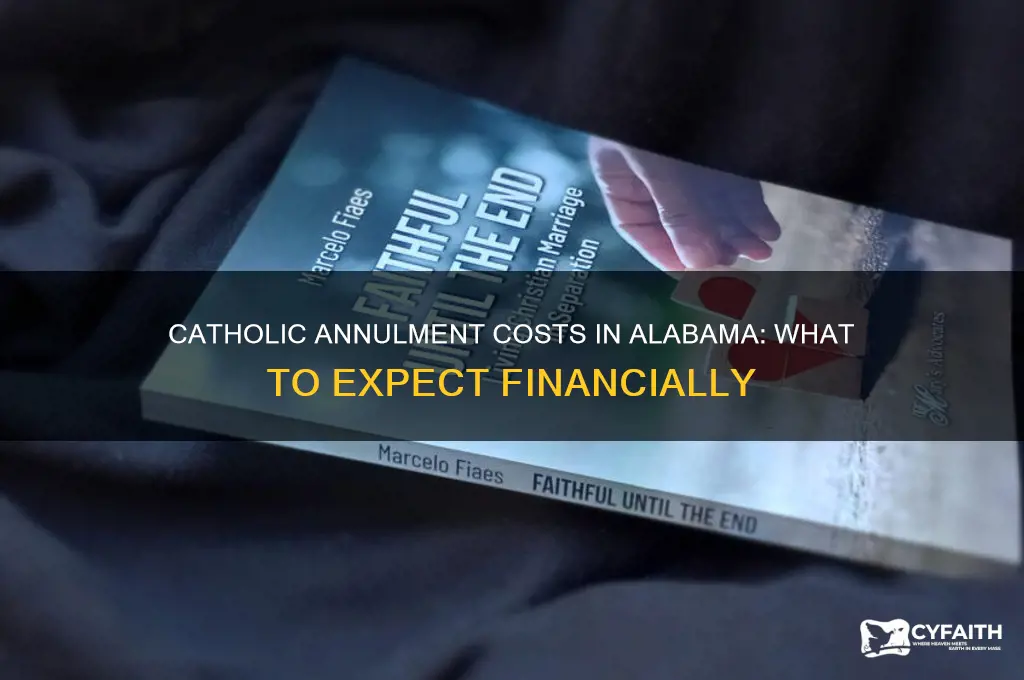 how muuch does a catholic anullment cost in alabama