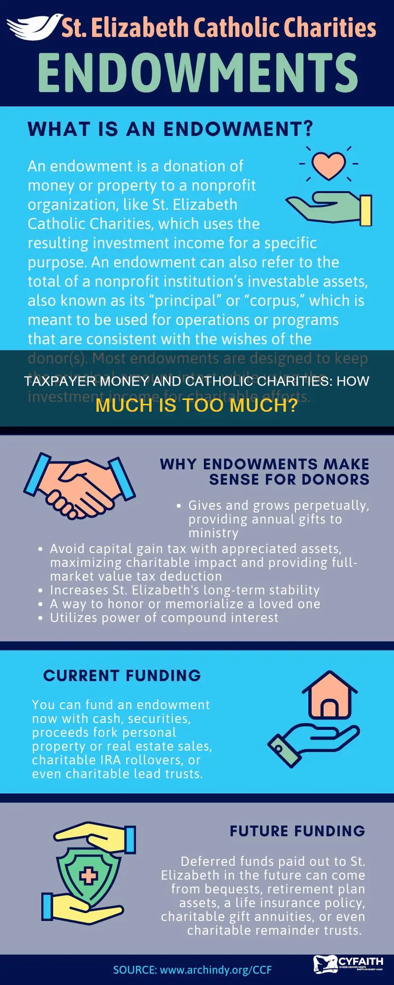 how mych taxpayers money does catholic charities receive