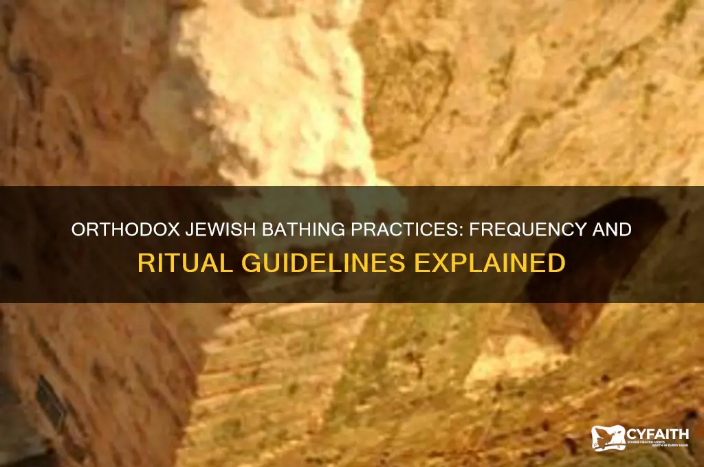 how often can orthodox jews bathe