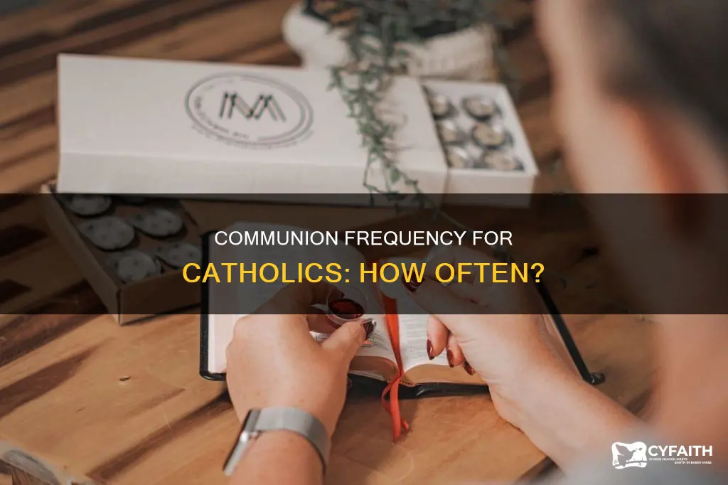 how often do catholics do communion
