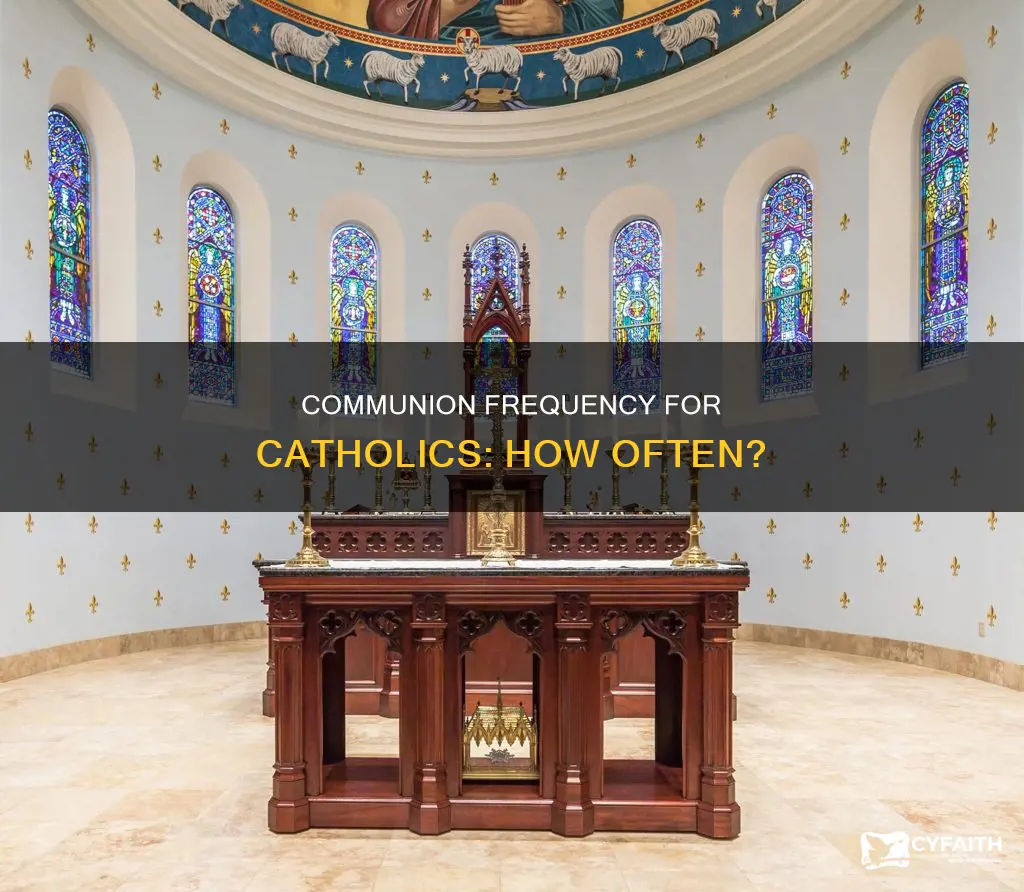 how often do catholics take communion
