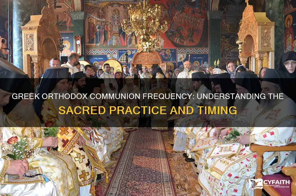 how often do greek orthodox receive communion