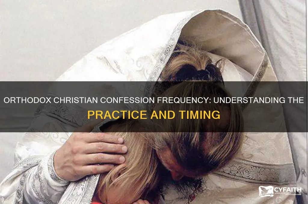 how often do orthodox christians go to confession