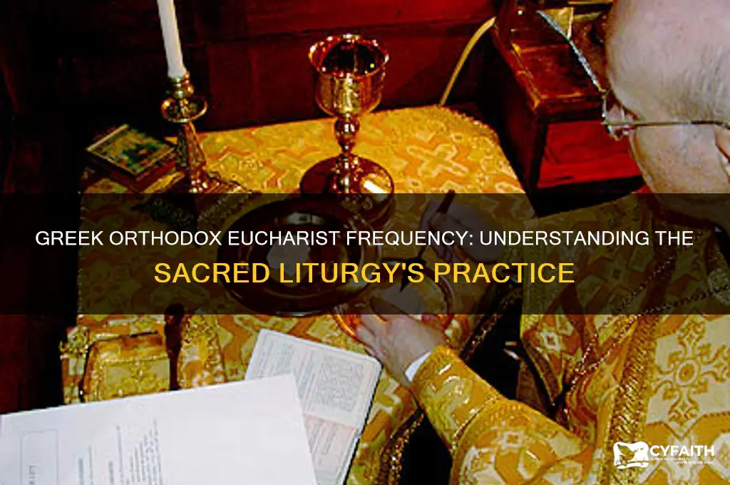 how often does the greek orthodox church eucharist