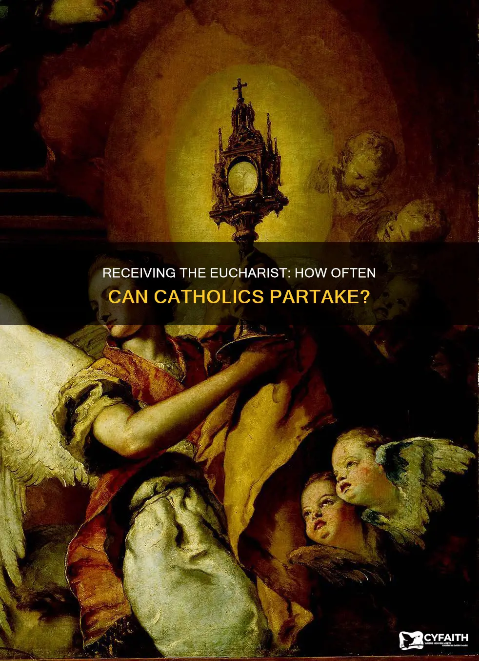 how often may a catholic receive the eucharist