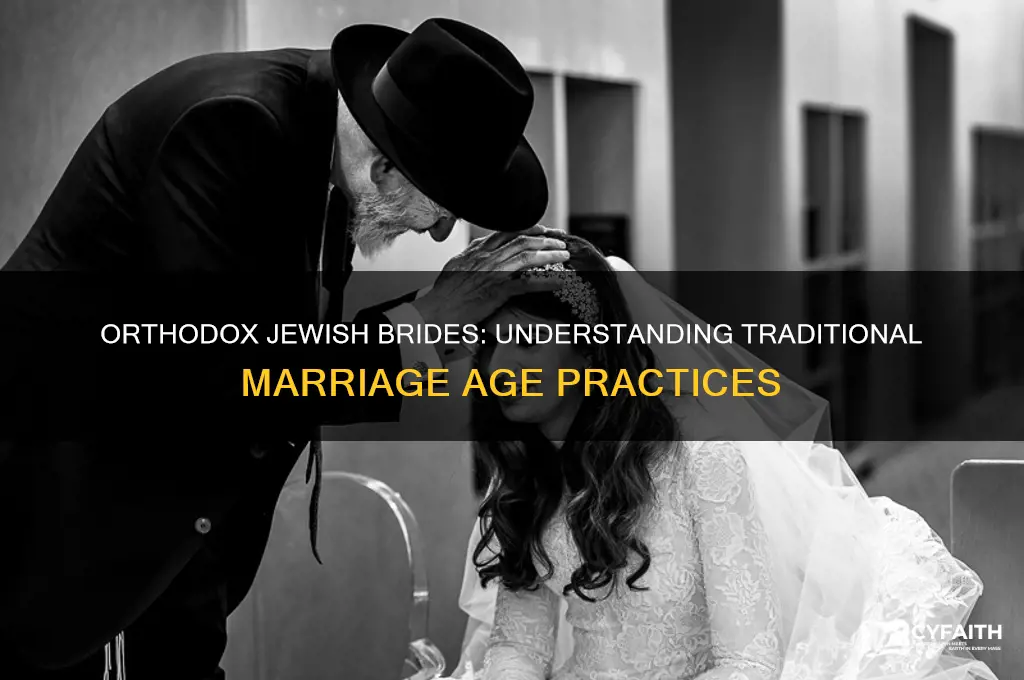 how old are orthodox jewish brides