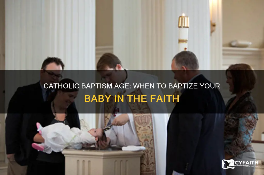 how old baptize baby catholic