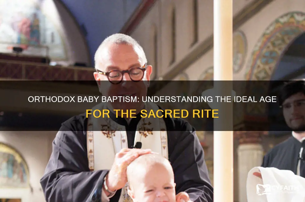 how old do you baptize a baby orthodox