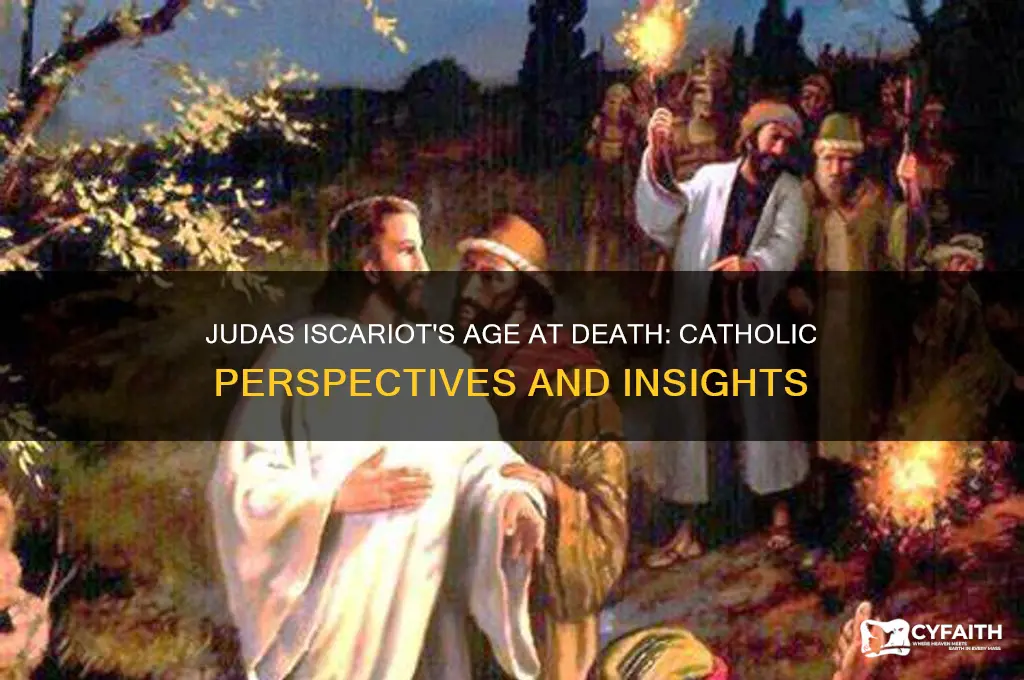 how old was judas iscariot when he died catholic