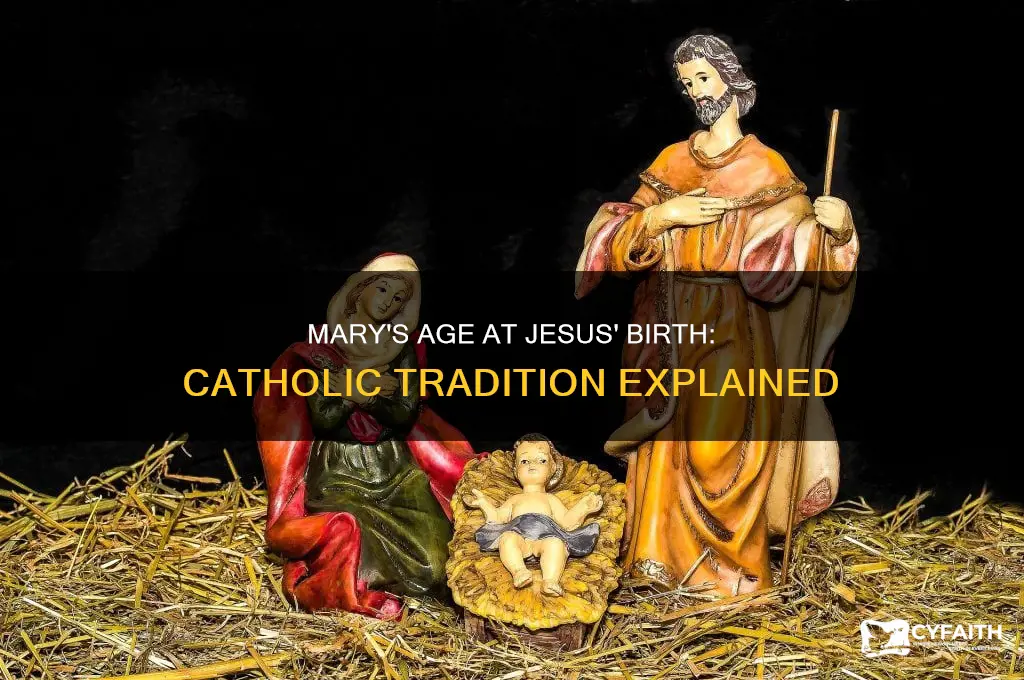how old was mary when jesus was born catholic